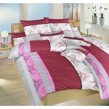 Povlečení Povlečení Medůza vínová Krep 1ks 140x220 cm plus 1ks 70x90 cm