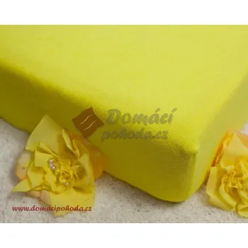 Prostěradlo Smolka | Prostěradlo froté 140x200 - citrónové