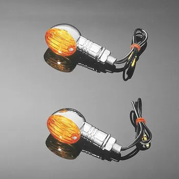 Osvětlení pro motocykl Blinkry Mini Cateye barva: chrom