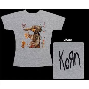 Korn - dámské triko šedé