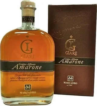 Pálenka Marzadro Le Giare Grappa Affinata Amarone 41% 0,7 l