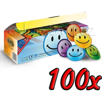 Kondom EXS Smiley Face 100ks