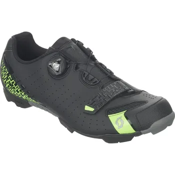Pánské cyklistické tretry Scott Comp Boa MTB černá/zelená