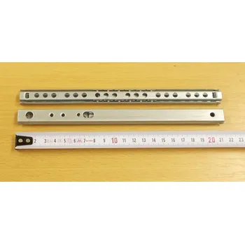 Nábytkové kování Kuličkový mikrovýsuv - délka 220 mm - bal=1pár