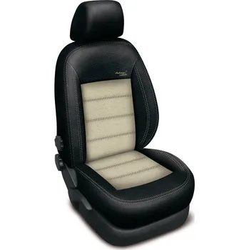 Ochranný autopotah Autopotahy ŠKODA KODIAQ, 5 MÍST, AUTHENTIC VELVET, černo béžové
