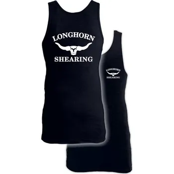 Pracovní zástěra Prodloužené bavlněné tílko Longhorn velikost XL barva černá