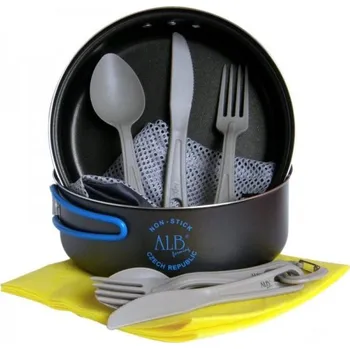 Kempingové nádobí VAR Alpamayo antiadhez jídelní set pro 2 osoby