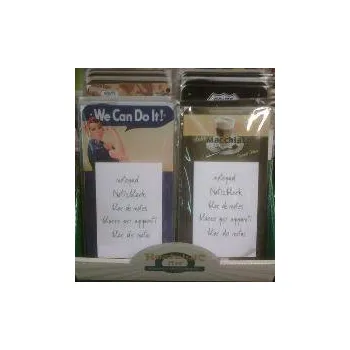 Poznámkový blok nostalgic plechová podložka+blok+tužka - Nostalgic Art