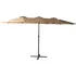 Slunečník Rojaplast Double Zwu 307 cm, béžový