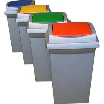 Odpadkový koš Odpadkový koš na tříděný odpad, 50 l, set 4 nádob