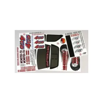 RC vybavení Nálepky pro Monster/Stadium Truck 4WD (sada)