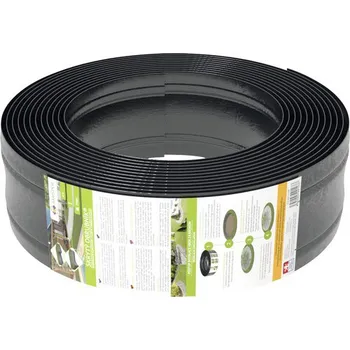 Zahradní obrubník Plastový obrubník neviditelný 12,5 cm x 25 m černý