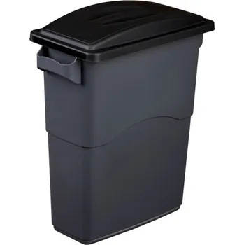 Odpadkový koš Nádoba na třídění odpadu 60 litrů + černé víko s madlem