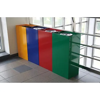 Odpadkový koš Nádoba na tříděný odpad 100 litrů, zelená