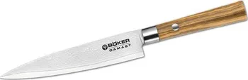 Kuchyňský nůž Böker Damast Olive Allzweckmesser 130434DAM