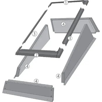 Střešní lemovaní FAKRO EFW 114 × 118 cm