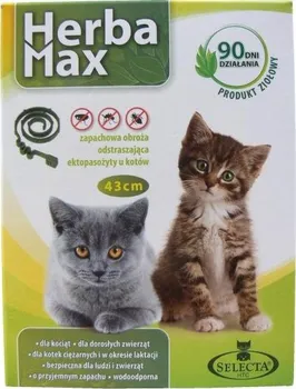 Antiparazitikum pro kočku Herba Max Bylinný obojek pro kočky 43 cm