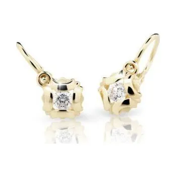 Náušnice Dětské náušnice AU 585/1000 CUTIE C2216-10-10-X-1