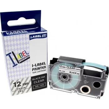 Pásek do tiskárny Kompatibilní páska s Casio XR-12X1, 12mm x 8m