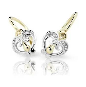 Náušnice Dětské náušnice AU 585/1000 CUTIE C2211-10-10-X-1