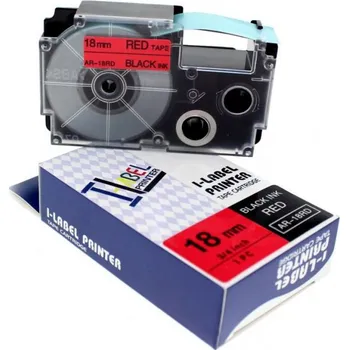 Pásek do tiskárny Kompatibilní páska s Casio XR-18RD1, 18mm x 8m