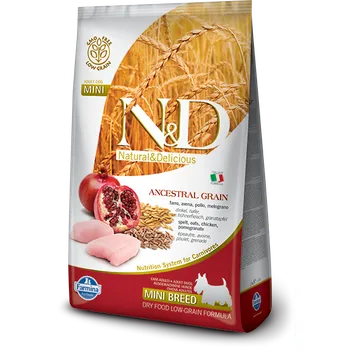 N&D Low Grain Dog Adult Mini Chicken/Pomegranate, 800 g