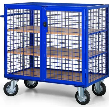 Skříňový vozík drátěný střední