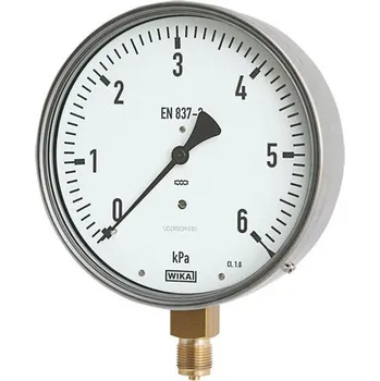 WIKA MRS317 průmyslový manometr 160mm, 1/2" spodní vývod, 0-40 bar (ABAC)