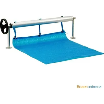 Bazénový naviják s kolem pro pevné uchycení k podlaze šířka 2,7 – 4,4 m