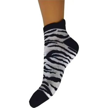 Dámské ponožky kotníkové ponožky - zebra