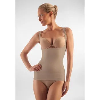 FarmaCell Zeštíhlující tílko s otevřeným poprsím Barva: Tělová, Velikost: XXL