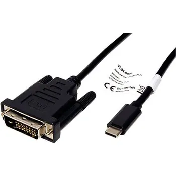Datové redukce ROLINE Kabel USB C(M) -> DVI-D(M), 1m - 11.04.5830