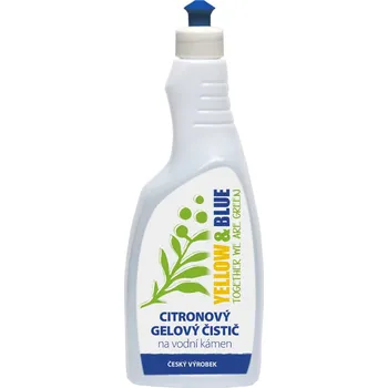 Čisticí prostředek do koupelny a kuchyně Yellow & Blue Citronový gelový čistič na vodní kámen 750 ml