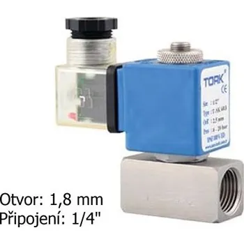 Elektromagnetický nerezový ventil TORK T-SK 601 DN 8, 230 VAC