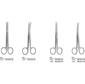 CM Instrumente Germany Nůžky chirurgické jemné CM varianta: rovné hrotnaté 12 cm