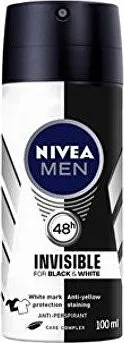 Nivea Invisible For Black & White Antiperspirant ve spreji pro muže 100 ml