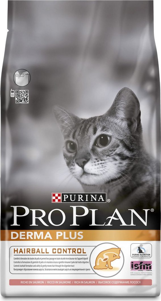 pro plan derma plus hairball control