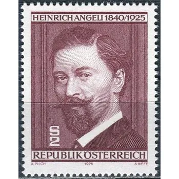 Poštovní známka (1975) MiNr. 1494 ** - Rakousko - 50. výročí úmrtí Heinricha Angeliho