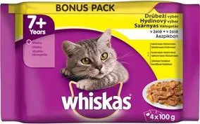 Krmivo pro kočku Whiskas Senior drůbeží výběr v želé