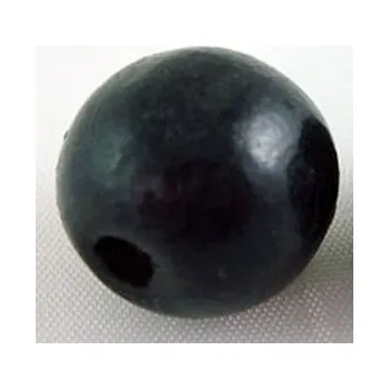 Korálek Dřevěný korálek 16mm černý