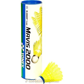 Badmintonový košíček Badmintonové míče Yonex Mavis 2000 yellow, 6 ks - modrá (střední) / žlutá YONEX