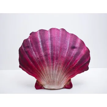 Dekorativní polštářek Gaby Mušle hřebenatka červená 45 cm