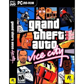 Grand Theft Auto: Vice City PC, krabicová verze Počítačová hra Grand Theft Auto: Vice City PC, krabicová verze