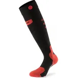 Lenz Heat Sock 5.0 Toe Cap 10 black/white/red vyhřívané lyžařské ponožky 39-41