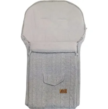 Fusak EKO SP-22 Fusak do kočárku z pleteniny + fleece Grey