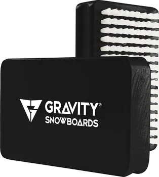 Příslušenství na snowboard Gravity Wax Brush škrabka černá/bílá 2017/2018 7×11,5 cm
