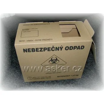 Krabice na kontaminovaný odpad cena za: 1 ks