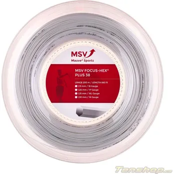 Struna na výplet tenisové rakety Tenisový výplet MSV Focus Hex Plus 38, white - 1.25 mm MSV - doprava zdarma