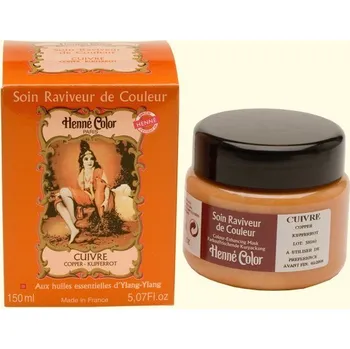 Vlasová regenerace Henné Henne Color Henna regenerační a výživná maska měděná 150ml