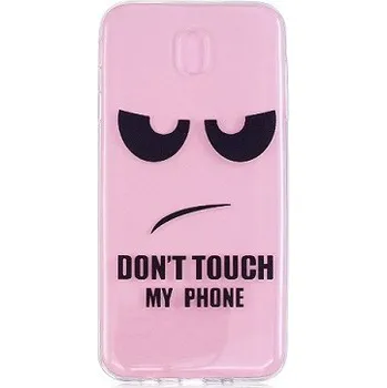 Pouzdro na mobilní telefon Kryt Samsung J7 2017 silikon průhledný Don't Touch (obal neboli pouzdro na Samsung J7 2017 J730F)